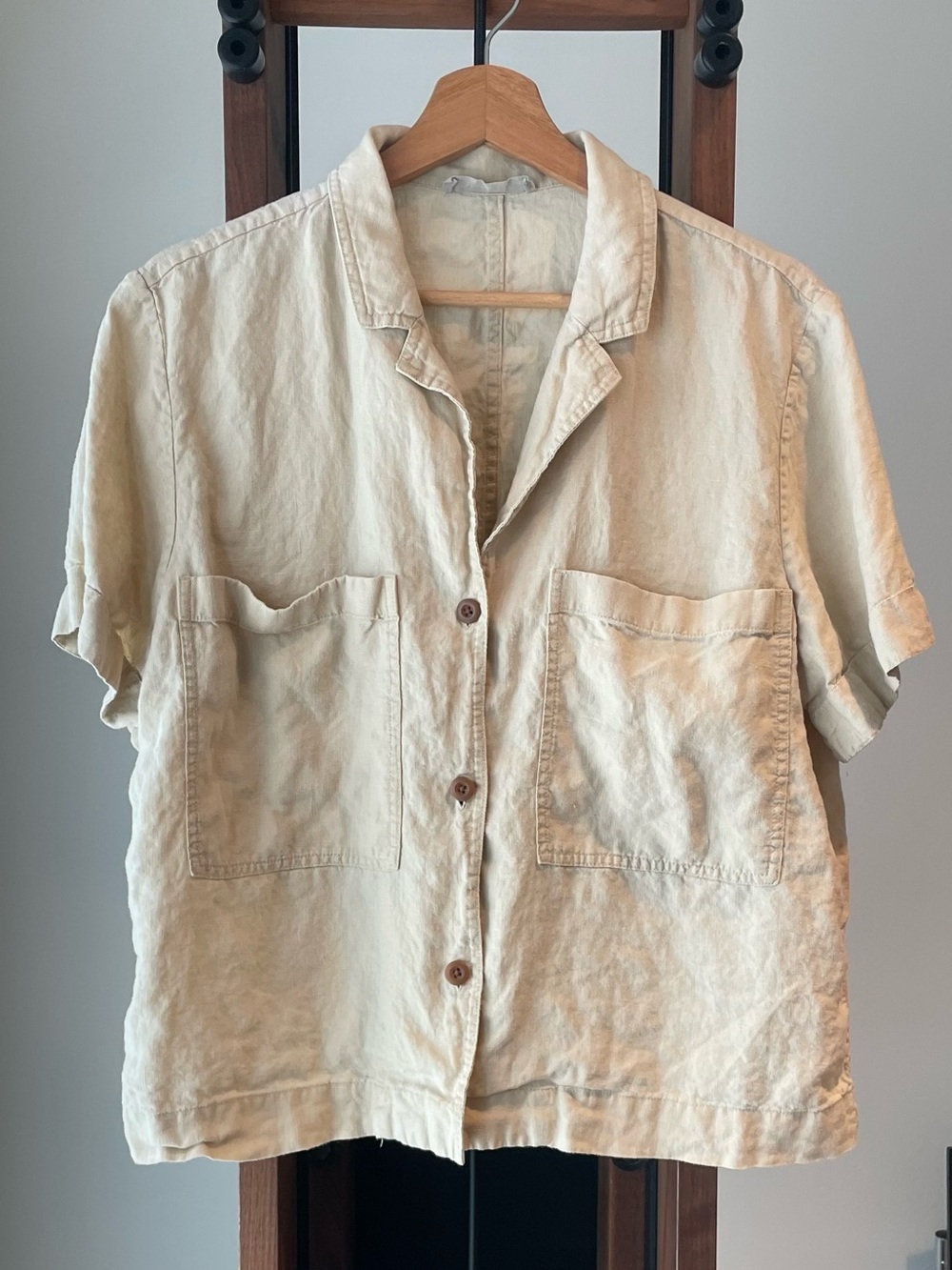 Everlane Linen Camp Shirt Size Large